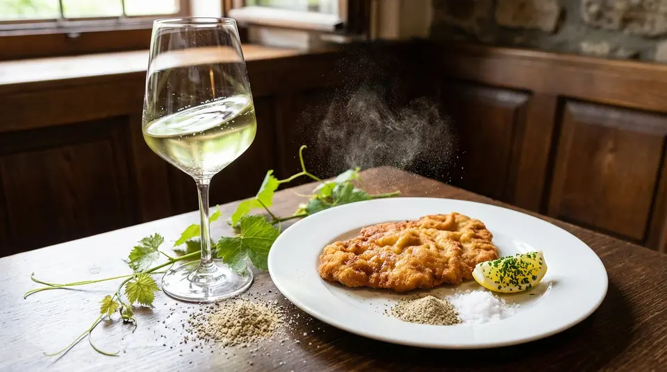 Food Pairing: Warum Grüner Veltliner perfekt zum Wiener Schnitzel passt